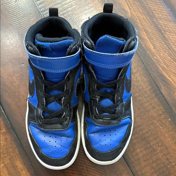 Nike Kids Black and Blue High-Top Sneakers - Picture 5 of 11